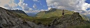 67 Sguardo indietro alla cresta discesa da Cima (2348 m) a Passo di Lemma (2137 m) 